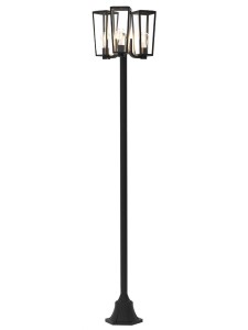 Latarnia ogrodowa Lutec Pine 7196603012 IP44 3xE27 Aluminium Czarny