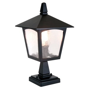 Latarnia ogrodowa Elstead Lighting York BL7-BLACK IP43 1xE27 Aluminium Czarny czarna.