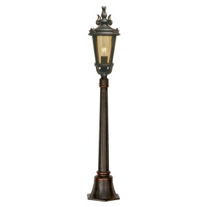 Latarnia ogrodowa Elstead Lighting Baltimore BT4-M IP44 stal brązowy