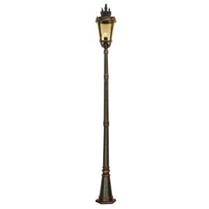 Latarnia ogrodowa Elstead Lighting Baltimore BT5-L IP44 1xE27 Stal Brązowy - klasyczna latarnia ogrodowa w stylu retro.