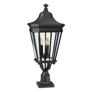 Latarnia ogrodowa Elstead Lighting Cotswold Lane FE-COTSLN3-L-BK IP44 3xE14 Aluminium Czarny.