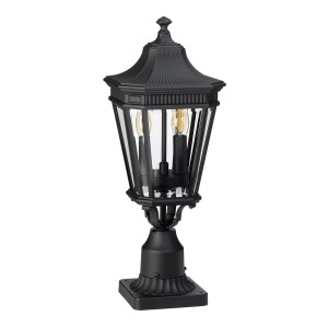 Latarnia ogrodowa Elstead Lighting Cotswold Lane FE-COTSLN3-M-BK IP44 czarna, aluminium, 2xE14.