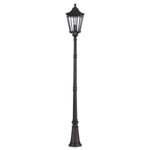 Latarnia ogrodowa Elstead Lighting Cotswold Lane FE-COTSLN5-L-BK IP44 3xE14 Aluminium Czarny.