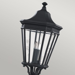 Latarnia ogrodowa Elstead Lighting Cotswold Lane FE-COTSLN5-L-BK IP44 3xE14 Aluminium Czarny.
