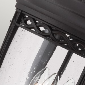Ozdobna latarnia ogrodowa Elstead Lighting English Bridle FE-EB3-L-BLK IP44 3xE14 Stal Czarny.