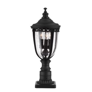 Latarnia ogrodowa Elstead Lighting English Bridle FE-EB3-M-BLK IP44 3xE14 Stal Czarny.