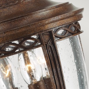 Latarnia ogrodowa Elstead Lighting English Bridle FE-EB3-M-BRB IP44, stal brązowa, 3xE14.