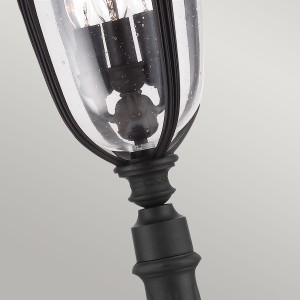 Latarnia ogrodowa Elstead Lighting English Bridle FE-EB4-M-BLK IP44 3xE14 Stal Czarny.
