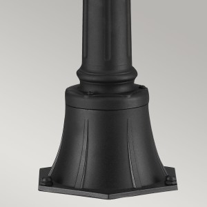 Podstawa latarni ogrodowej Elstead Lighting English Bridle FE-EB4-M-BLK IP44 czarna.