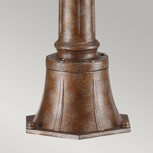 Podstawa latarni ogrodowej Elstead Lighting English Bridle FE-EB4-M-BRB IP44 brązowej.