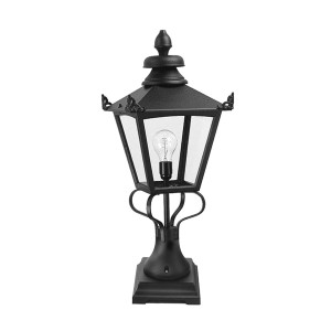 Latarnia ogrodowa Elstead Lighting Grampian GN1-BLACK IP23 czarna, aluminiowa, tradycyjny design