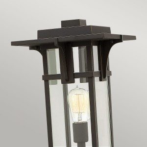 Latarnia ogrodowa Elstead Lighting Manhattan HK-MANHATTAN3-M IP44 aluminium brązowy.