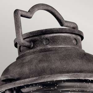 Latarnia ogrodowa Elstead Lighting Ashland Bay KL-ASHLANDBAY3-M IP44 stalowa.