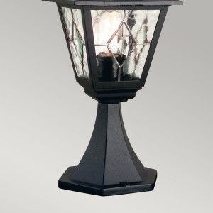 Latarnia ogrodowa Elstead Lighting Norfolk NR3-BLK IP43 czarna aluminium.