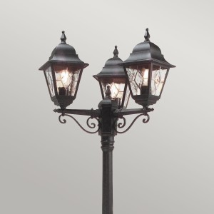 Latarnia ogrodowa Elstead Lighting Norfolk NR8-BLK IP43 3xE27 Aluminium Czarny