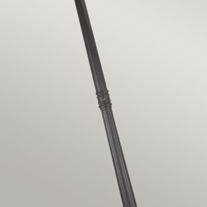 Latarnia ogrodowa Elstead Lighting Norfolk NR8-BLK IP43 3xE27 Aluminium Czarny detal słupa.