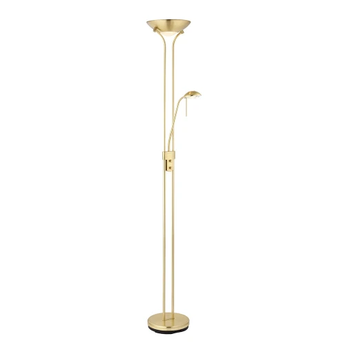 Endon Lampa podłogowa Rome 1x33W G9 Mosiądz