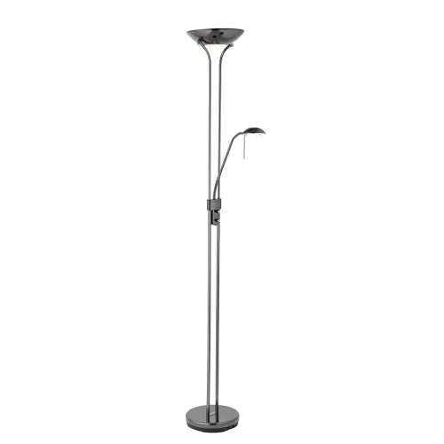 Endon Lampa podłogowa Rome 1x33W G9 Czarny Chrom
