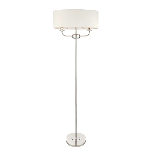 Endon Lampa podłogowa Nixon 2x40W E14 Nikiel