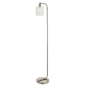 Endon Lampa podłogowa Toledo 1x40W E27 Szczotkowany Nikiel