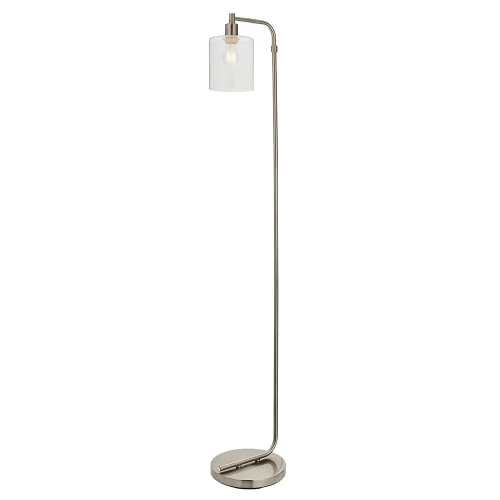 Endon Lampa podłogowa Toledo 1x40W E27 Szczotkowany Nikiel