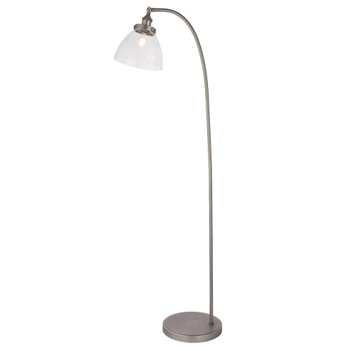 Endon Lampa podłogowa Hansen 1x40W E27 Szczotokwane Srebro