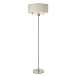 Endon Lampa podłogowa Highclere 3x40W E14 Szczotkowany Chrom