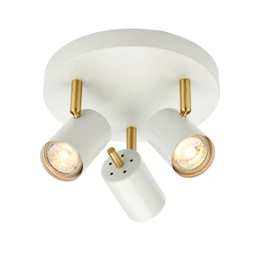 Lampa sufitowa spot Gull Endon 3x5W Biały Stal
