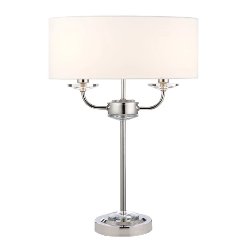 Endon Lampa stojąca Nixon 2x40W E14 Nikiel