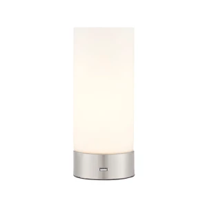 Endon Lampa stojąca Dara 1x40W E14 Szczotkowany Nikiel