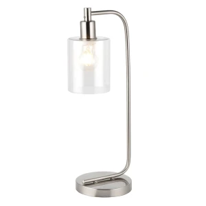 Endon Lampa stojąca Toledo 1x40W E27 Szczotkowany Nikiel