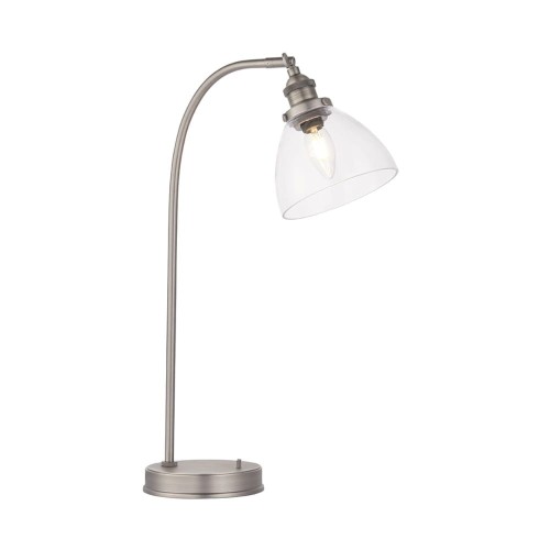 Endon Lampa stojąca Hansen 1x40W E14 Szczotokwane Srebro
