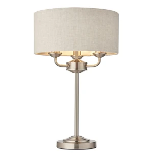 Endon Lampa stojąca Highclere 3x18W E14 Szczotkowany Chrom