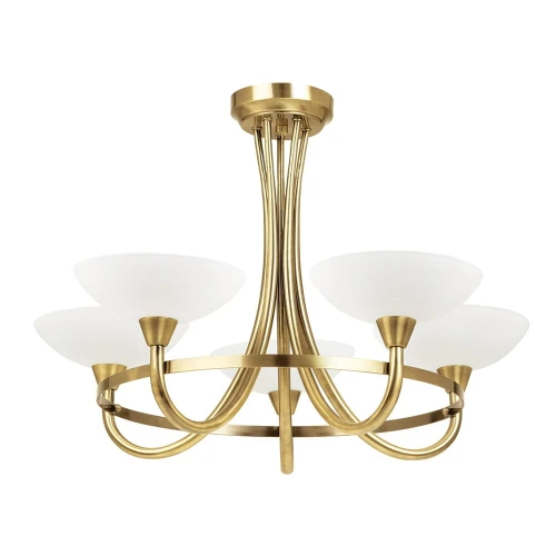 Endon Lampa sufitowa Żyrandol Cagney 5x33W G9 Antyczny mosiądz