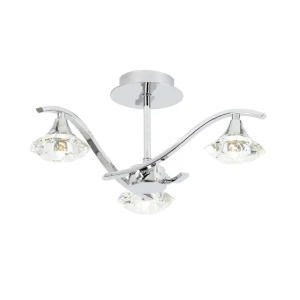 Endon Lampa sufitowa Żyrandol Langella 3x33W G9 Chrom