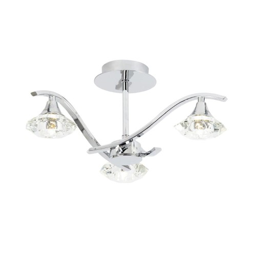 Endon Lampa sufitowa Żyrandol Langella 3x33W G9 Chrom