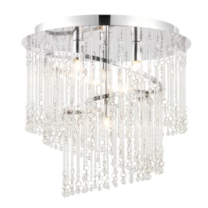 Lampa sufitowa plafon Camille Endon 4x8W Chrom Szkło