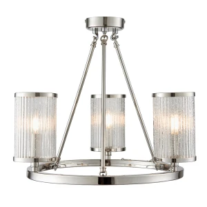 Endon Lampa sufitowa Żyrandol Easton 3x40W E14 Nikiel