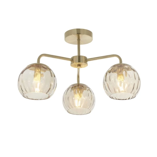 Endon Lampa sufitowa Żyrandol Dimple 3x25W E14 Złoty