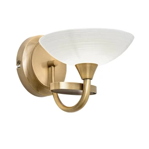 Endon Lampa ścienna Cagney 1x33W G9 Antyczny mosiądz