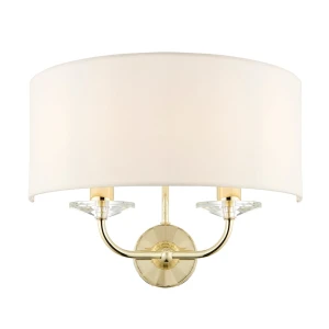 Endon Lampa ścienna Nixon 2x40W E14 Mosiądz