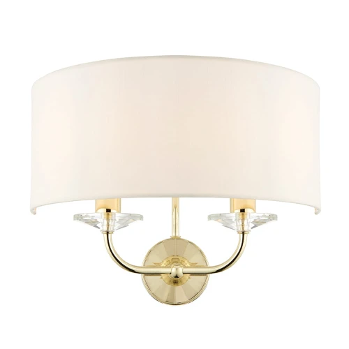 Endon Lampa ścienna Nixon 2x40W E14 Mosiądz