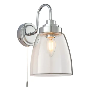 Endon Lampa ścienna Ashbury 1x4W E14 Czyste Szkło