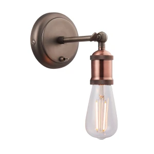 Endon Lampa ścienna Hal 1x40W E27 Postarzana cyna