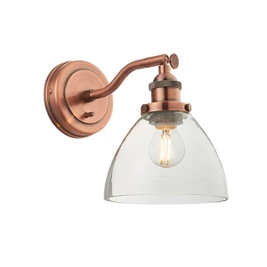 Endon Lampa ścienna Hansen 1x40W E14 Postarzany miedź