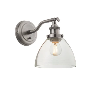 Endon Lampa ścienna Hansen 1x40W E14 Szczotokwane Srebro