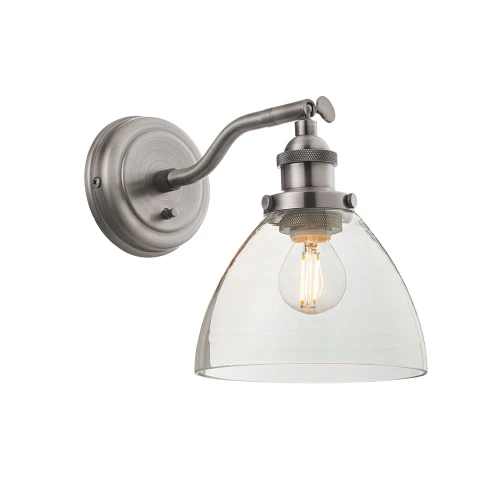 Endon Lampa ścienna Hansen 1x40W E14 Szczotokwane Srebro