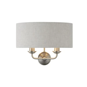 Endon Lampa ścienna Highclere 2x40W E14 Szczotkowany Chrom
