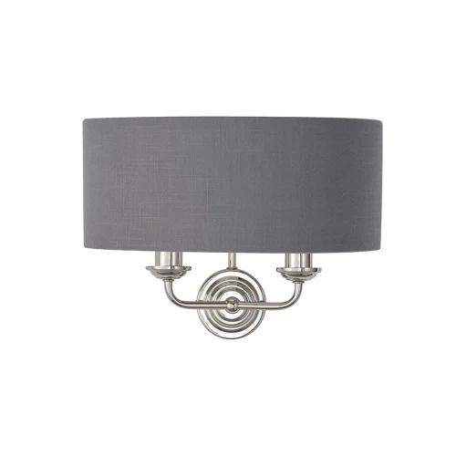 Endon Lampa ścienna Highclere 2x40W E14 Nikiel