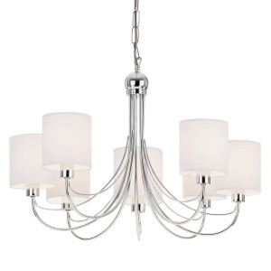Lampa wisząca Żyrandol Endon Phantom 7x40W E14 chrom